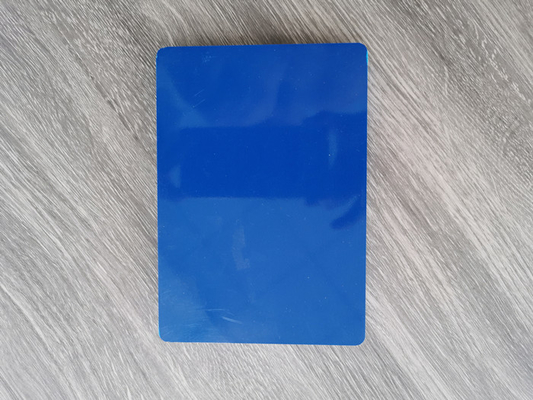 panneau de mousse de PVC 4x8 de 15mm, panneau brillant bleu de la mousse T19001